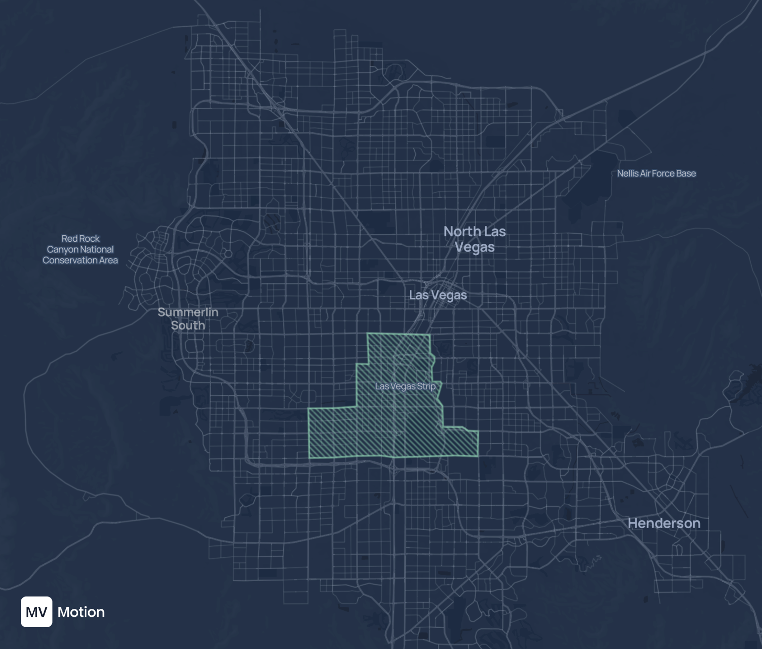 Zoox's new geofence in Las Vegas
