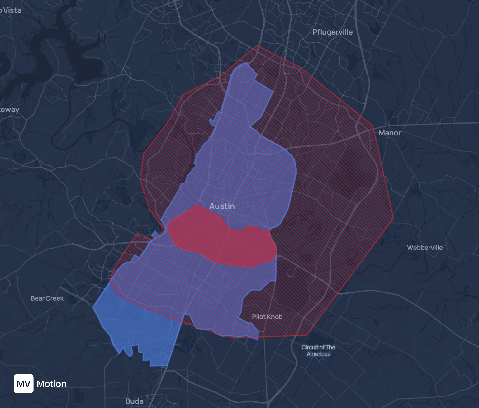 Tesla's old unsupervised geofence in Austin vs Waymo