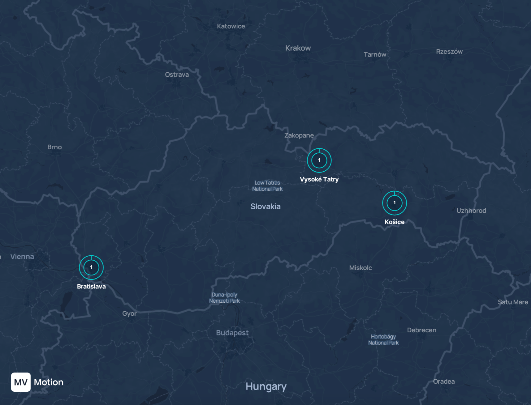 WeRide's tests in Slovakia